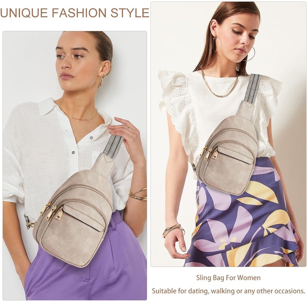 Elegant Cream Crossbody Bag for Women